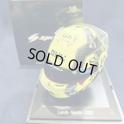 画像1: 新品正規入荷品●SPARK1/5 McLAREN 2023 L.ノリス ミニヘルメット