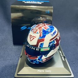 画像1: 新品正規入荷品●SPARK1/5 ALPINE BRITISH GP 2023（P.ガスリー）ミニヘルメット 