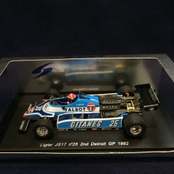 画像1: セカンドハンド品●SPARK1/43 LIGIER JS17 2nd DETROIT GP 1982 (E.CHEEVER) #25