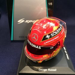 画像1: 新品正規入荷品●SPARK1/5 MERCEDES PETRONAS CHINESE GP 2024 (G.ラッセル）ミニヘルメット 