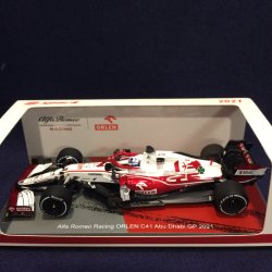 画像1: セカンドハンド品●SPARK1/43 ALFA ROMEO ORLEN C41 ABU DHABI GP 2021 (K.ライコネン）#7