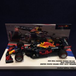 画像1: セカンドハンド品●ユーロスポーツ別注●PMA1/43 RED BULL HONDA RB16B US GP 2021 (M.フェルスタッペン）#1