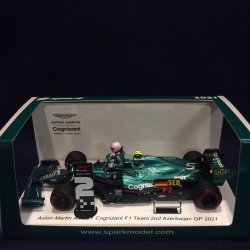 画像1: セカンドハンド品●ショップ別注●SPARK 1/43 ASTON MARTIN AMR21 2nd AZERBAIJAN GP 20221 (S.ベッテル）#5