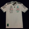 （オーセンティック）メルセデス AMG ペトロナス F1 チーム ドライバー Tシャツ ホワイト 2025 /アディダス （サイズ　XL）