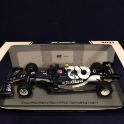 画像1: セカンドハンド品●SPARK1/43 SCUDERIA ALPHA TAURI AT02 TURKISH GP 2021 (P.ガスリー）#10 ※ありがとう仕様※