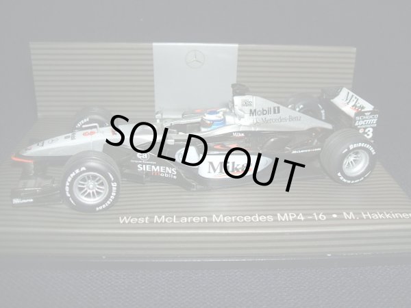 画像1: セカンドハンド品● MERCEDS別注　PMA1/43 McLAREN MERCEDES MP4-16 (M.ハッキネン）