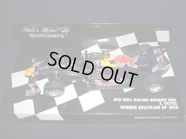 画像1: 新品正規入荷品●PMA1/43 RED BULL RENAULT RB6 WINNER BRAZILIAN GP 2010 (S.ベッテル）