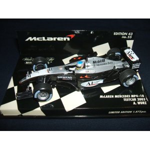 画像: セカンドハンド品◎PMA1/43 McLAREN MERCEDES MP4-18 TESTCAR 2003 (A.ブルツ）