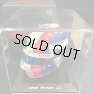 画像: 新品正規入荷品●MINIMAX製 1/5 ALFA ROMEO 2019 ミニチュアヘルメット (A..ジョビナッツィ）