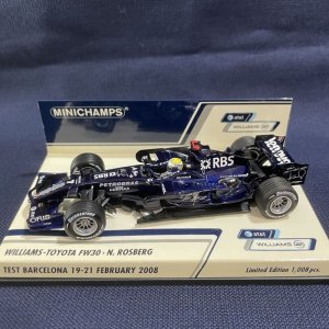 画像: セカンドハンド品●PMA1/43 WILLIAMS-TOYOTA FW30 TEST BARCELONA 19-21 FEBRUARY 2008 (N.ロズベルグ）