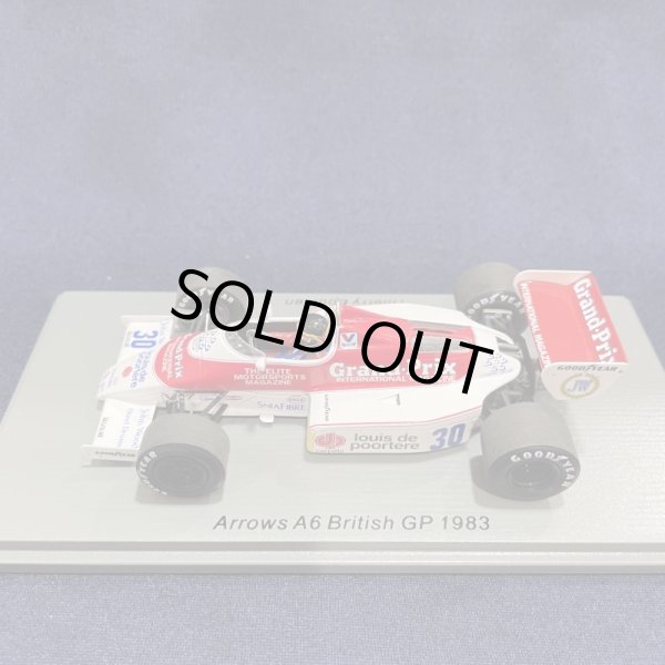 画像1: 新品正規荷品●SPARK1/43 ARROWS A6 BRITISH GP 1983 (T.BOUTSEN) #30