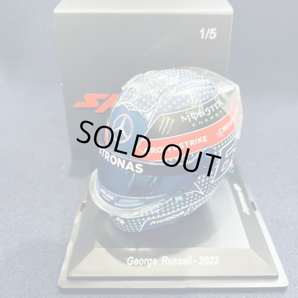 画像1: 新品正規入荷品●SPARK 1/5スケール MERCEDES JAPANESE GP 2022 (G.ラッセル）ミニチュアヘルメット