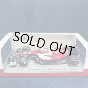 画像: 新品正規入荷品●SPARK1/43 ALFA ROMEO C42 10th PLACE ITALIAN GP 2022 周冠宇（ジョウ・グアンユー）#24