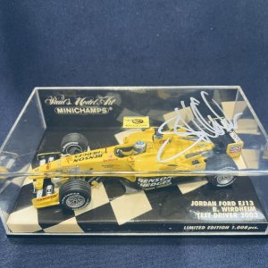 画像: セカンドハンド品●直筆サイン入り●タバコカスタム品●PMA1/43 JORDAN FORD EJ13 TEST DRIVER 2003 （B.WIRDHEIM)