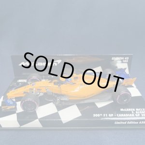 画像: セカンドハンド品●PMA1/43 McLAREN MCL33 300th CANADIAN GP (F.アロンソ）2018 #14