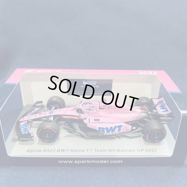 画像1: セカンドハンド品●SPARK 1/43 ALPINE A522 9th BAHRAIN GP 2022 (F.アロンソ）#14