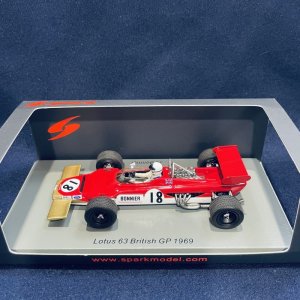 画像: シグナス特別価格●新品正規入荷品●SPARK1/43 LOTUS 63 BRITISH GP 1969 (J.BONNIER) #18