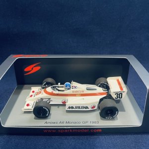 画像: 新品正規入荷品●SPARK 1/43 ARROWS A6 MONACO GP 1983 (C.SERRA) #30