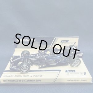 画像: セカンドハンド品●PMA1/43 WILLIAMS-TOYOTA FW30 TEST VALENCIA 21-24 JANUARY 2008 (N.ロズベルグ）#7