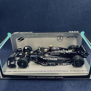 画像: 新品正規入荷品●SPARK1/43 MERCEDES-AMG W14E 4th MONACO GP 2023 (L.ハミルトン）#44