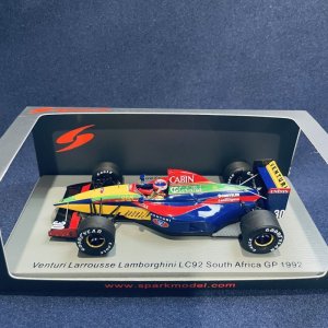 画像: セカンドハンド品●SPARK 1/43 VENTURI LARROUSSE LAMBORGHINI LC92 SOUTH AFRICA GP 1992 (片山右京） #30