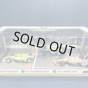 画像: セカンドハンド品●未開封品●GREENLIGHT 1/64 INDY500 1-2-3　フィニッシュライン3台セット（3位：佐藤琢磨）2019 #30