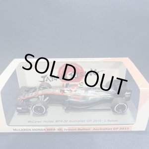 画像: セカンドハンド品●鈴鹿サーキット別注●SPARK 1/43 McLAREN HONDA MP4-30 AUSTRALIAN GP 2015 (J.バトン）#22