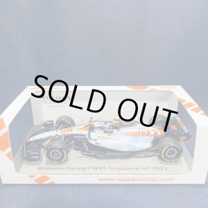 画像: 新品正規入荷品●SPARK1/43 WILLIAMS FW45 SINGAPOLE GP 2023 (L.サージェント）#2