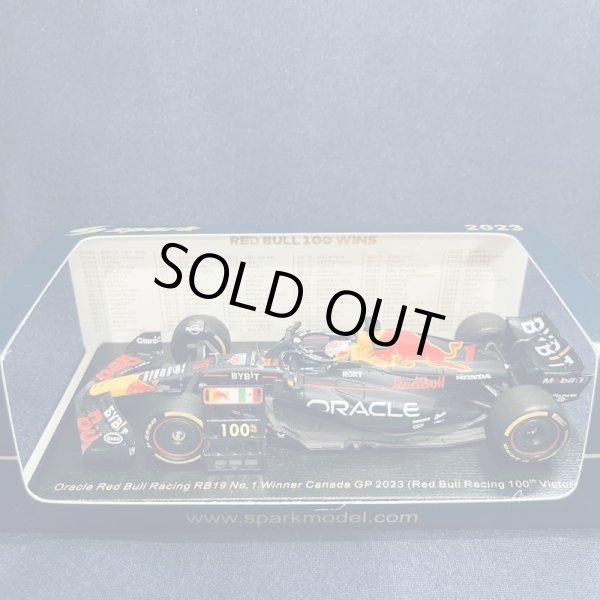 画像1: 新品正規入荷品●SPARK1/43 RED BULL RB19 WINNER CANADA GP 2023 100VICTORY (M.フェルスタッペン）#1