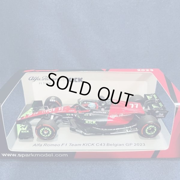 画像1: 新品正規入荷品●SPARK1/43 ALFA ROMEO KICK C43 BELGIAN GP 2023 (V.ボッタス）#77