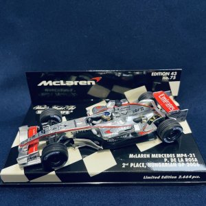 画像: セカンドハンド品●PMA1/43 McLAREN MERCEDES MP4/21 2nd PLACE HUNGARIAN GP (P.デラロサ）#4