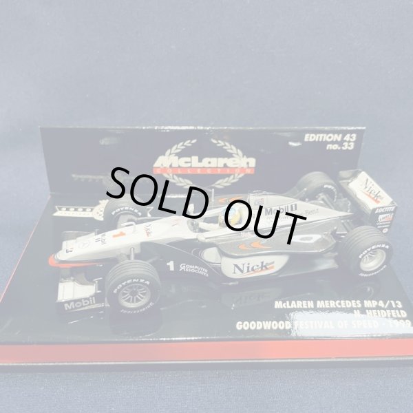 画像1: セカンドハンド品●PMA1/43 McLAREN MERCEDES MP4/13 GOODWOOD FESTIVAL 1999 (N.ハイドフェルド）#1