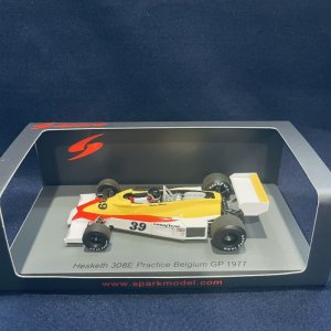 画像: 新品正規入荷品●SPARK1/43 HESKETH 308E PRACTICE BELGIUM GP 1977 (H.REBAQUE) #39