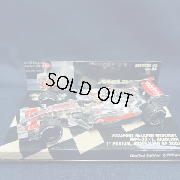 画像1: セカンドハンド品●PMA1/43 McLAREN MERCEDES MP4-22 1st PODIUM AUSTRALIAN GP 2007 (L.ハミルトン）#2