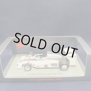 画像: 新品正規入荷品●SPARK1/43 SHADOW DN8 SWEDEN GP 1977 （J.OLIVER) #16