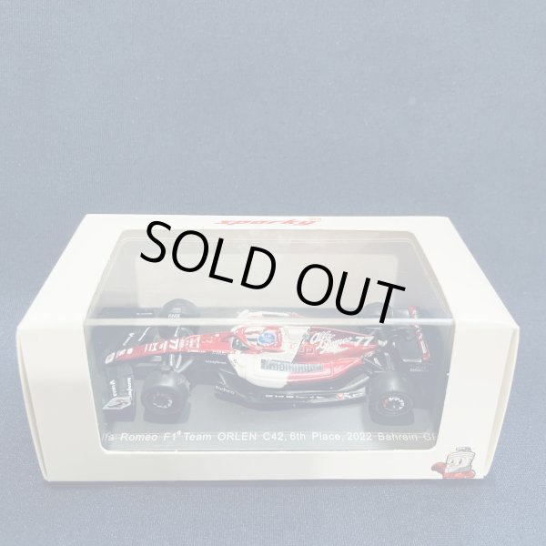 画像1: セカンドハンド品●SPARK 1/64 ALFA ROMEO ORLEN C42 6th BAHRAIN GP 2022 (V.ボッタス）#77