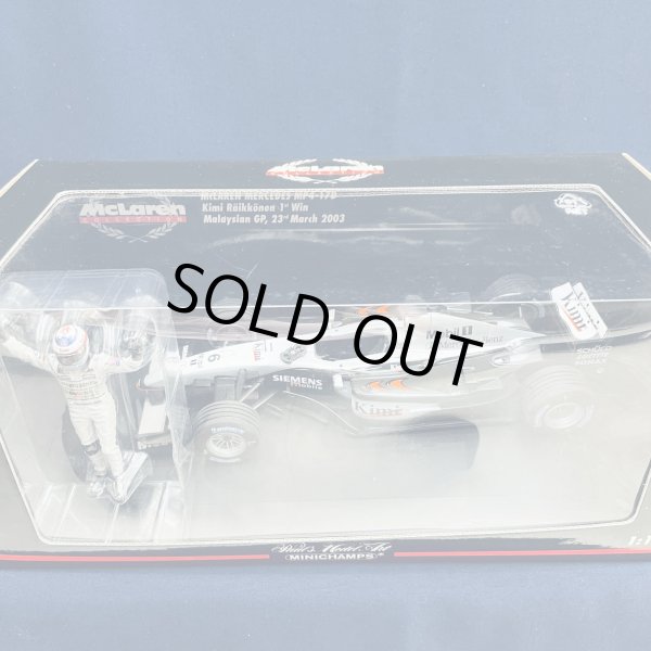 画像1: セカンドハンド品●美品●PMA1/18 McLAREN MERCEDES MP4-17D 1st WIN MALAYSIAN GP 2003 (K.ライコネン）#6