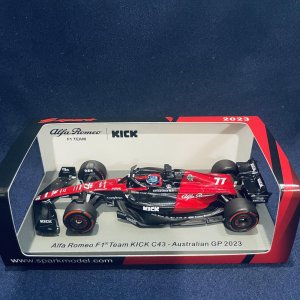 画像: セカンドハンド品●SPARK1/43 ALFA ROMEO TEAM KICK C43 AUSTRALIAN GP 2023 (V.ボッタス）#77