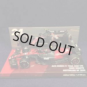 画像: セカンドハンド品●CK MODELCARS別注●PMA1/43 ALFA ROMEO KICK C43 AUSTRALIAN GP 2023 周冠宇（ジョウ・グアンユー）#24