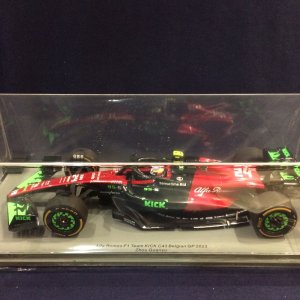 画像: 新品正規入荷品●SPARK1/18 ALFA ROMEO KICK C43 BELGIAN GP 2023 周冠宇（ジョウ・グアンユー）#24