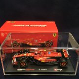 画像: 新品正規入荷品●burago1/43 FERRARI SF-24 (C.サインツ）2024 #55 ※アクリルケース＆ドライバーフィギュア付