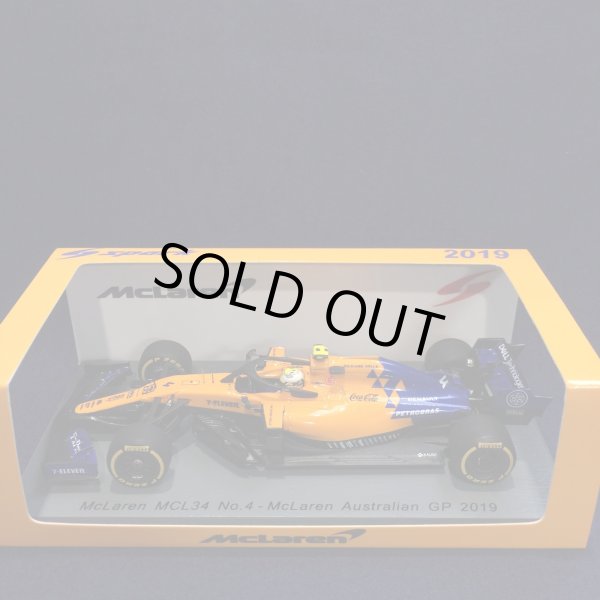 画像1: セカンドハンド品●SPARK1/43 McLAREN MCL34 AUSTRALIAN GP 2019 (L.ノリス）#4