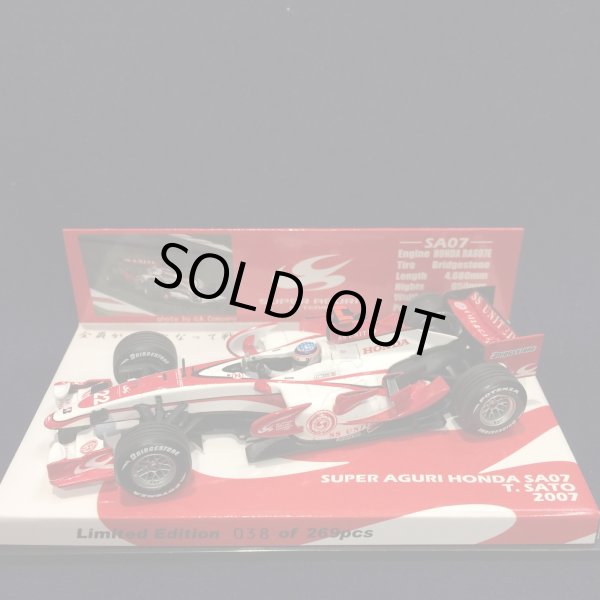 画像1: セカンドハンド品●レーシングギア別注●PMA1/43 SUPER AGURI HONDA SA07 （佐藤琢磨）2007 #22