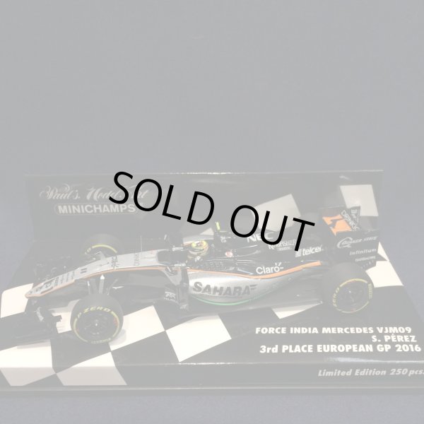 画像1: セカンドハンド品●PMA1/43 FORCE INDIA MERCEDES VJM09 3rd PLACE EUROPEAN GP (S.ペレス）2016 #11