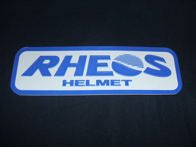 画像1: RHEOS HELMET 純正ワッペン (ウレタン製）