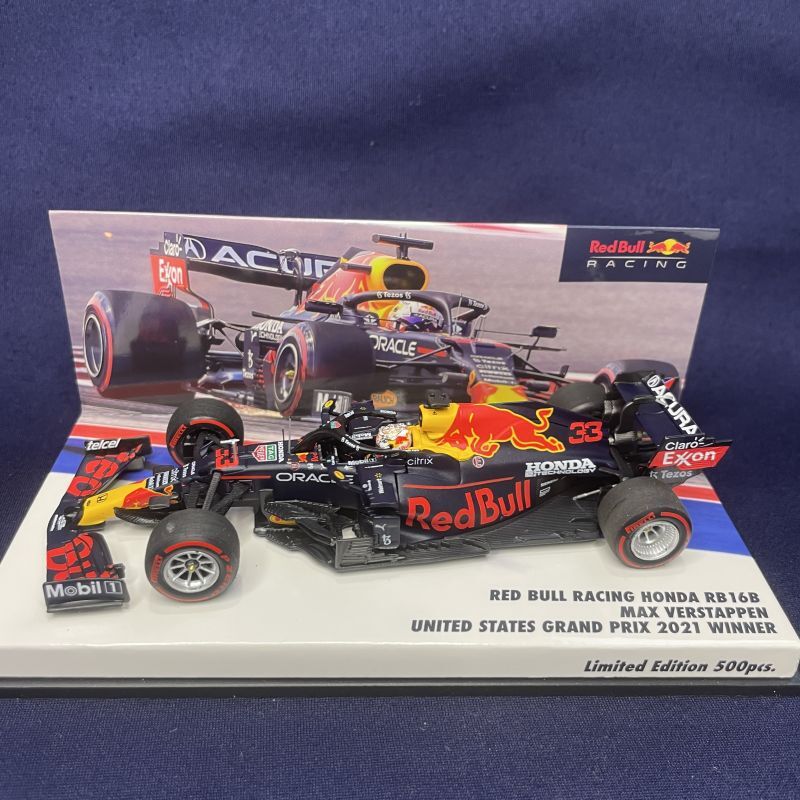 画像1: 新品特別入荷品●ユーロスポーツ別注●PMA1/43 RED BULL HONDA RB16B WINNER UNITED STATES GP 2021 (M.フェルスタッペン） #33