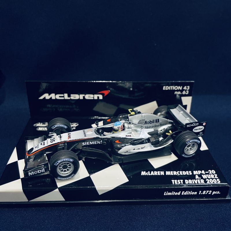 画像1: セカンドハンド品●PMA1/43 McLAREN MERCEDES MP4-20 TEST DRIVER 2005 (A.ブルツ）