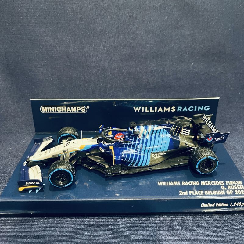 画像1: 新品正規入荷品●PMA1/43 WILLIAMS MERCEDES FW43B 2nd PLACE BELGIAN GP 2021 (G.ラッセル）#63