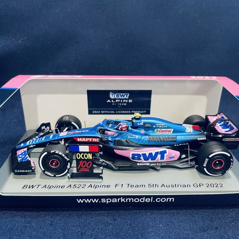 画像1: 新品正規荷品●SPARK1/43 BWT ALPINE A522 5th AUSTRIAN GP 2022 (E.オコン）#31