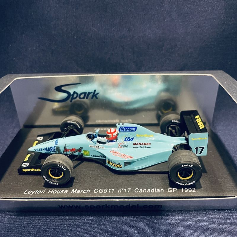 画像1: セカンドハンド品●SPARK 1/43 LEYTON HOUSE MARCH CG911 CANADIAN GP 1992 (P.BELMONDO) #17